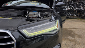 Left front headlight assembly for Audi A6 C7 16-18, restyling LED, needs polishing, chips, LED burnout