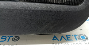 Door trim panel front left Ford Edge 19-21 black SEL, black leather insert, black leather armrest, with trim and control for the window lifter and the central locking button, with a handle, worn