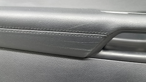 Door trim panel front left Ford Edge 19-21 black SEL, black leather insert, black leather armrest, with trim and control for the window lifter and the central locking button, with a handle, worn