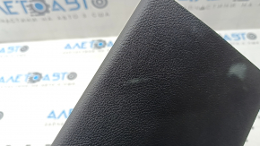 Upper center trunk door trim for Ford Edge 15-24 is black, the fastener is dented, the plastic is whitened