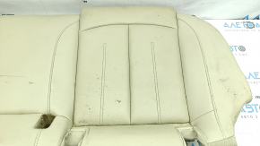 Rear seat cushion for Audi A6 C7 12-18, beige leather, heated, dry-cleanable, missing foam