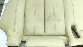 Rear seat cushion for Audi A6 C7 12-18, beige leather, heated, dry-cleanable, missing foam