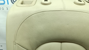 Right rear seat backrest for Audi A6 C7 12-18, beige leather, with seat belt, heated, broken seat belt cover, dry cleanable