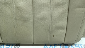 Right rear seat backrest for Audi A6 C7 12-18, beige leather, with seat belt, heated, broken seat belt cover, dry cleanable