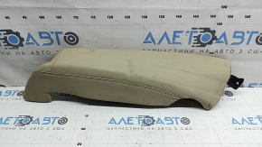 Left side panel of the 2nd row of seats for an Audi A6 C7 16-18, beige leather, dry-cleanable, scratched, worn