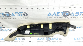Right side bolster for the 2nd row of seats for an Audi A6 C7 16-18, beige leather, dry-cleanable