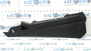 Left side center console trim for Ford Edge 19-24, black, worn