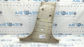Lower left center pillar trim for Audi A6 C7 12-18, beige, scratches