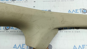 Audi A6 C7 12-18 beige rear inner door sill trim, ready for dry cleaning, plastic has turned white