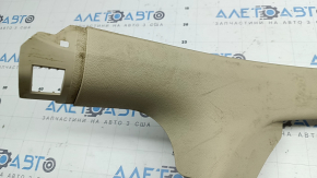 Audi A6 C7 12-18 beige rear inner door sill trim, ready for dry cleaning, plastic has turned white