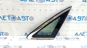 Rear right window, blind glass, Audi A4 B9 17-19, chrome, scratches, torn seal