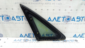Rear right window, blind glass, Audi A4 B9 17-19, chrome, scratches, torn seal