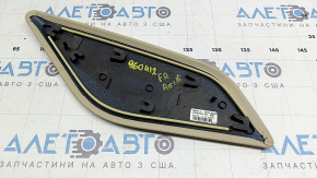 Right side center console trim for Audi A6 C7 12-18, beige leather, dry-cleanable