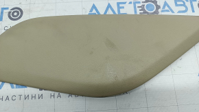 Right side center console trim for Audi A6 C7 12-18, beige leather, dry-cleanable
