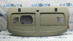Rear shelf for Audi A6 C7 16-18, restyling, without curtain, beige, dry-cleanable