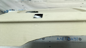 Rear shelf for Audi A6 C7 16-18, restyling, without curtain, beige, dry-cleanable