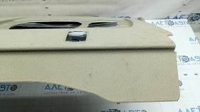 Rear shelf for Audi A6 C7 16-18, restyling, without curtain, beige, dry-cleanable