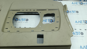 Rear shelf for Audi A6 C7 16-18, restyling, without curtain, beige, dry-cleanable