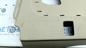 Rear shelf for Audi A6 C7 16-18, restyling, without curtain, beige, dry-cleanable