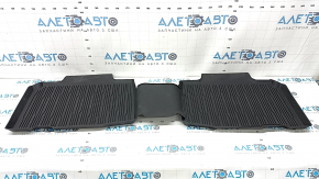 Set of floor mats for Ford Edge 15-24 black rubber with sides, ready for cleaning