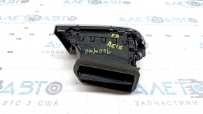 Audi A6 C7 16-18 passenger front panel air vent, black, with chrome trim, scratches