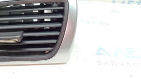 Audi A6 C7 16-18 passenger front panel air vent, black, with chrome trim, scratches