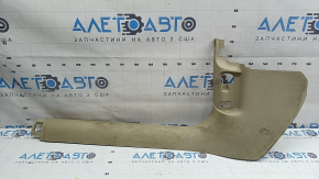 Inner front left door sill trim for Audi A6 C7 12-18, beige, dry-cleanable