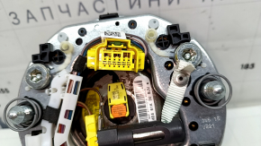The steering wheel airbag for the driver's side of the Audi A6 C7 16-18 is brown and scratched.