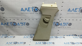 Right upper center pillar trim, Audi A6 C7 12-18, without air duct, beige, dry-cleanable