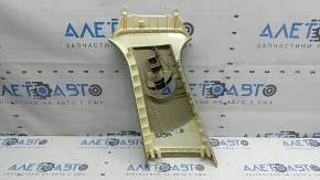 Right upper center pillar trim, Audi A6 C7 12-18, without air duct, beige, dry-cleanable