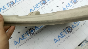 Right upper center pillar trim, Audi A6 C7 12-18, without air duct, beige, dry-cleanable
