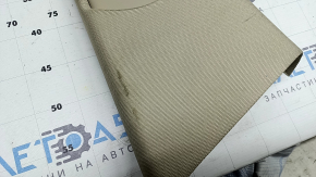 Right upper center pillar trim, Audi A6 C7 12-18, without air duct, beige, dry-cleanable