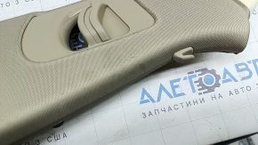 Right upper center pillar trim, Audi A6 C7 12-18, without air duct, beige, dry-cleanable