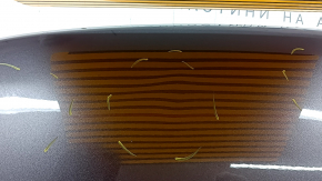 The hood is bare, Honda CRV 17-22 steel, graphite NH797M, dents, the amplifier is peeling off.