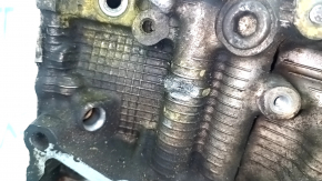 Bare cylinder block of Toyota Highlander 08-13 hybrid 3MZ-FE for boring, oil line is broken