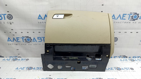 Glove box assembly for Audi A6 C7 16-18, beige, chrome handle, dry-cleanable