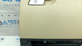 Glove box assembly for Audi A6 C7 16-18, beige, chrome handle, dry-cleanable