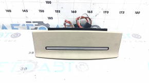 Center console trim with cigarette lighters for Audi A6 C7 12-18, beige, without housing
