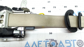 Driver's seat belt with squib for Audi A6 C7 12-18, beige, dry-cleanable