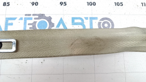 Driver's seat belt with squib for Audi A6 C7 12-18, beige, dry-cleanable