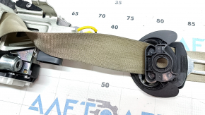 Driver's seat belt with squib for Audi A6 C7 12-18, beige, dry-cleanable