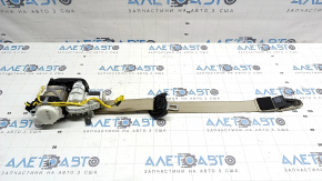 Audi A6 C7 12-18 passenger seat belt with squib, beige