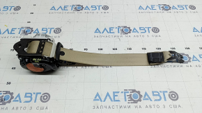 Rear right seat belt with squib for Audi A6 C7 12-18, beige, dry-cleanable, worn