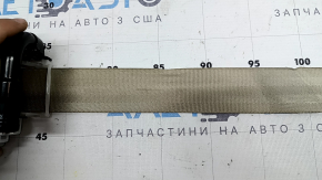 Rear right seat belt with squib for Audi A6 C7 12-18, beige, dry-cleanable, worn