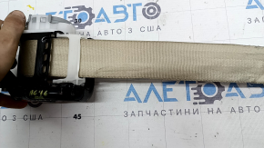 Rear right seat belt with squib for Audi A6 C7 12-18, beige, dry-cleanable, worn