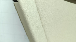 Door trim panel rear left Audi A6 C7 12-18 beige, beige leather, insert, brown top, with backlight, scratches, broken, broken mount