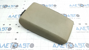 Audi A6 C7 12-18 center console armrest, beige leather, 2 pieces, dry-cleanable