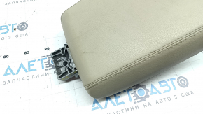 Audi A6 C7 12-18 center console armrest, beige leather, 2 pieces, dry-cleanable