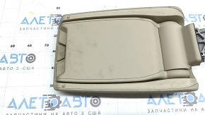 Audi A6 C7 12-18 center console armrest, beige leather, 2 pieces, dry-cleanable