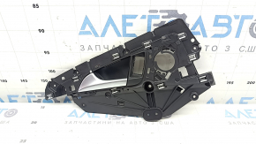 Interior rear left door handle for an Audi A6 C7 12-18, black with chrome, backlit, scratches